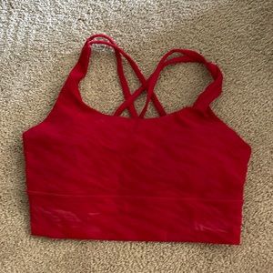 LULU LUNAR NEW YEAR RED SPORTS BRA